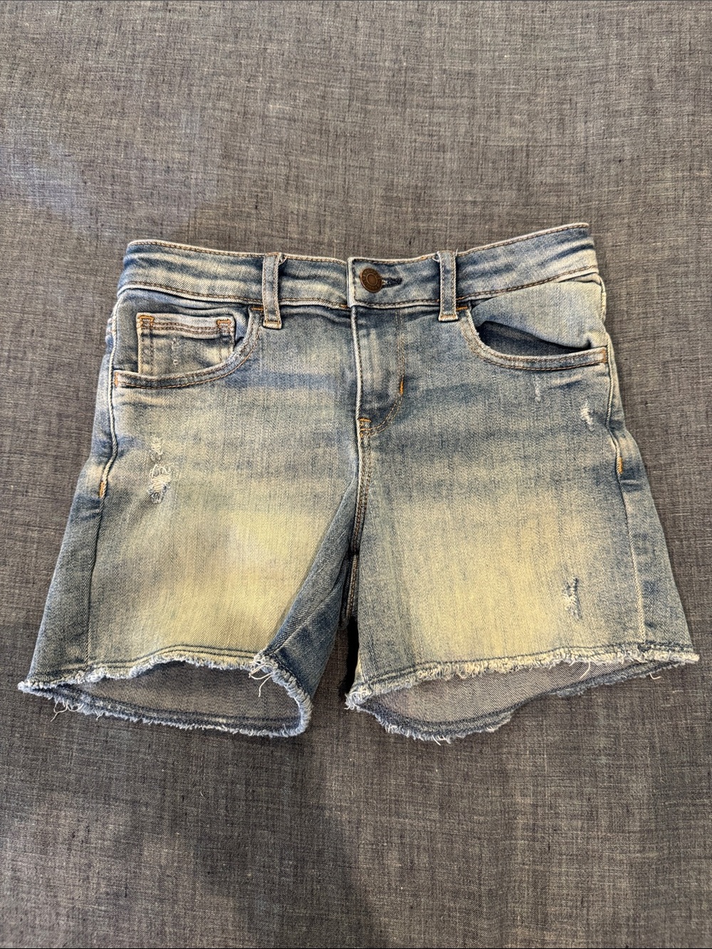 GAP Light Blue Distressed Denim Kids Shorts